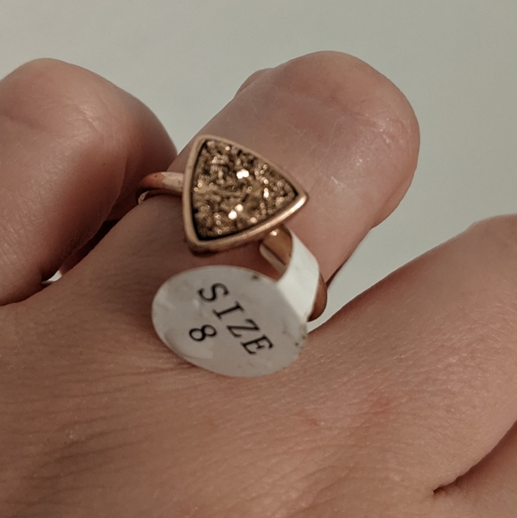 Fragrant Jewels Jewelry - NWT Fragrant Jewels Ring Size 8 Gold Glitter